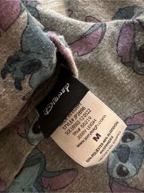 Disney Gray leggings with Purple & Blue Stitch Motif